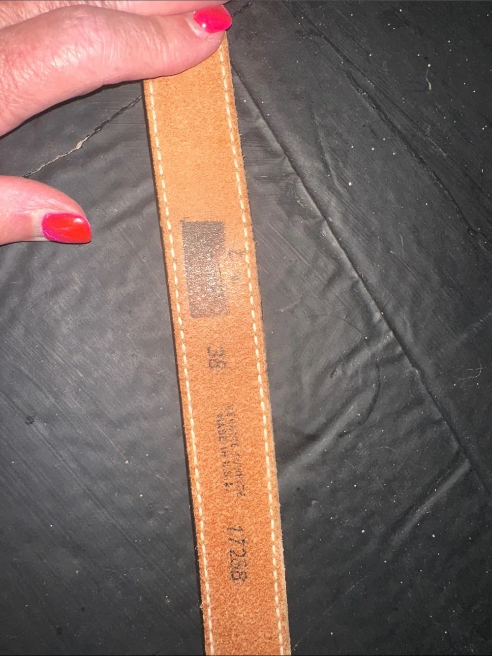 Western Cowhide Leather Belt